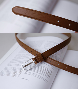 에르멜로 - 로우 - leather belt