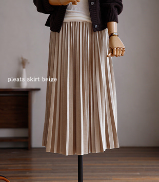에르멜로 - 벨벳 pleats skirt