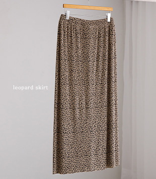 에르멜로 - [banding / leopard]하임 skirt