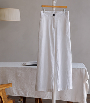 에르멜로 - [linen 80 / banding]레몬 pants