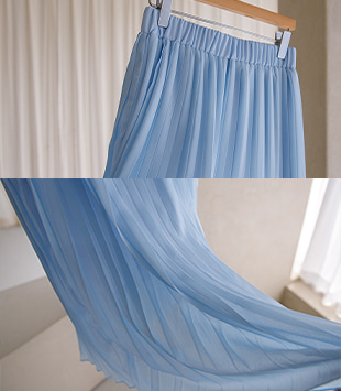 에르멜로 - [banding]플로 pleats skirt