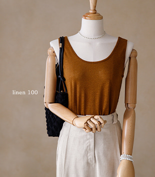 에르멜로 - [linen 100 / 5 color]모네 sleeveless