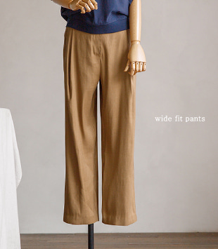 에르멜로 - [wide fit / linen]쥬드 pants