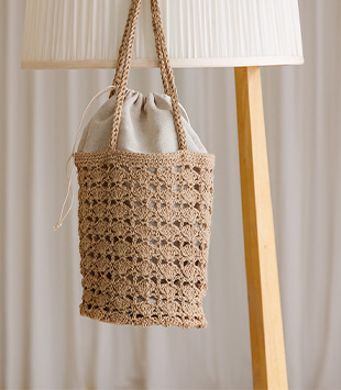 에르멜로 - [cotton 100]타비 knit bag