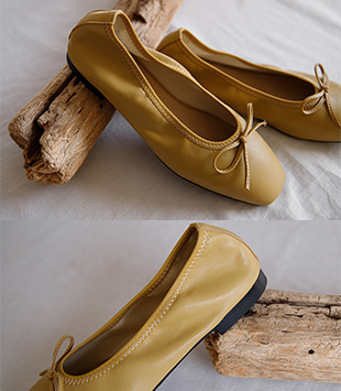 에르멜로 - [1.5cm / ribbon]벤티 flat shoes