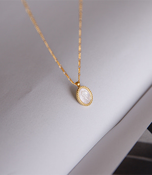 에르멜로 - [9.25 silver]플리 necklace